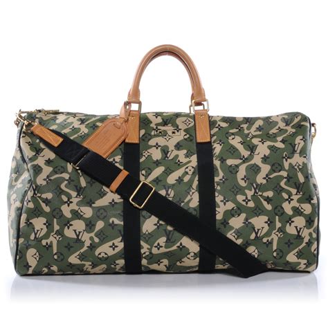 louis vuitton monogramouflage keepall 55 replica|louis vuitton keepall 55 size.